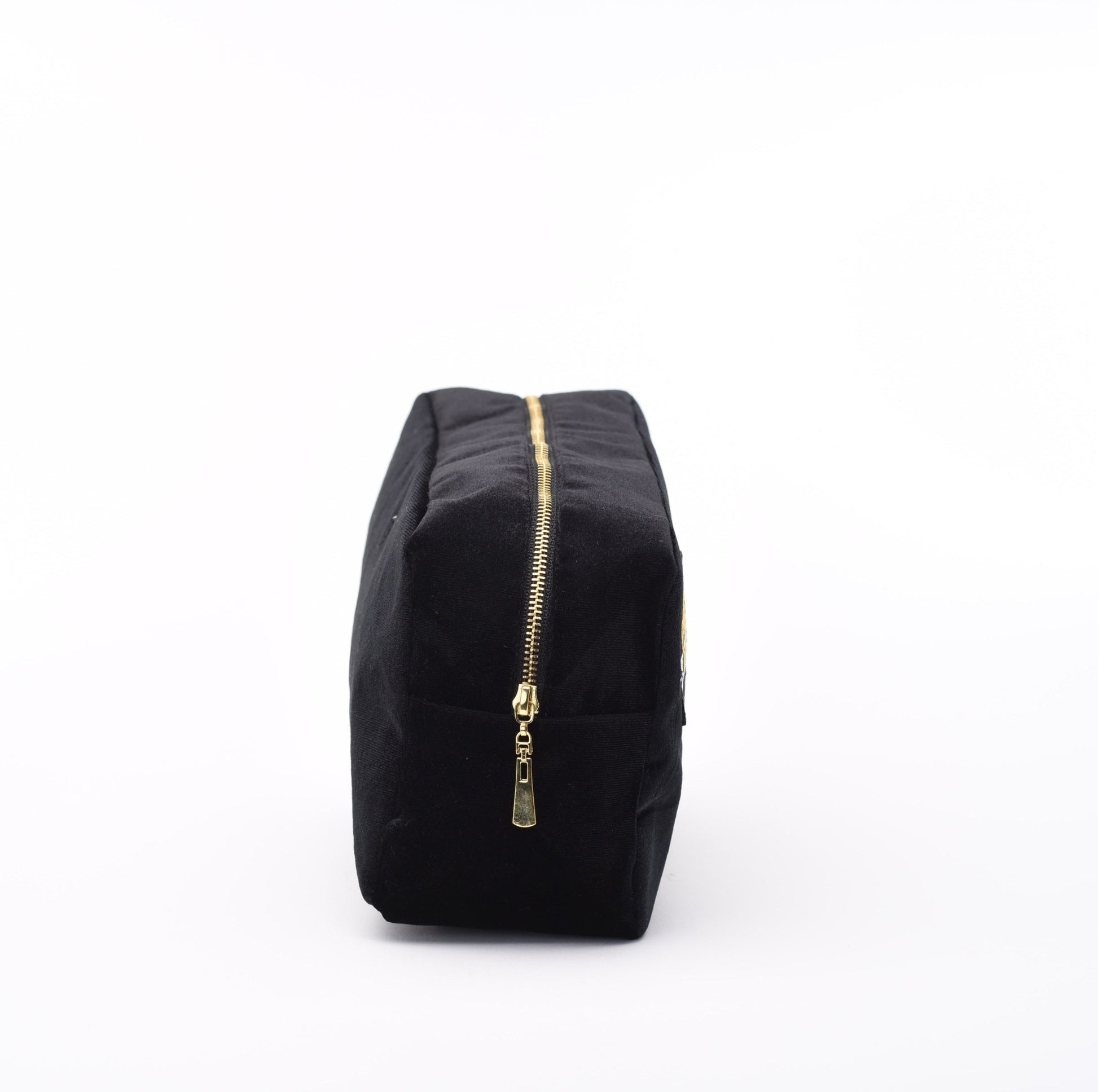 "Graduation" Medium Velvet Pouch, Black - The Happy Tribe