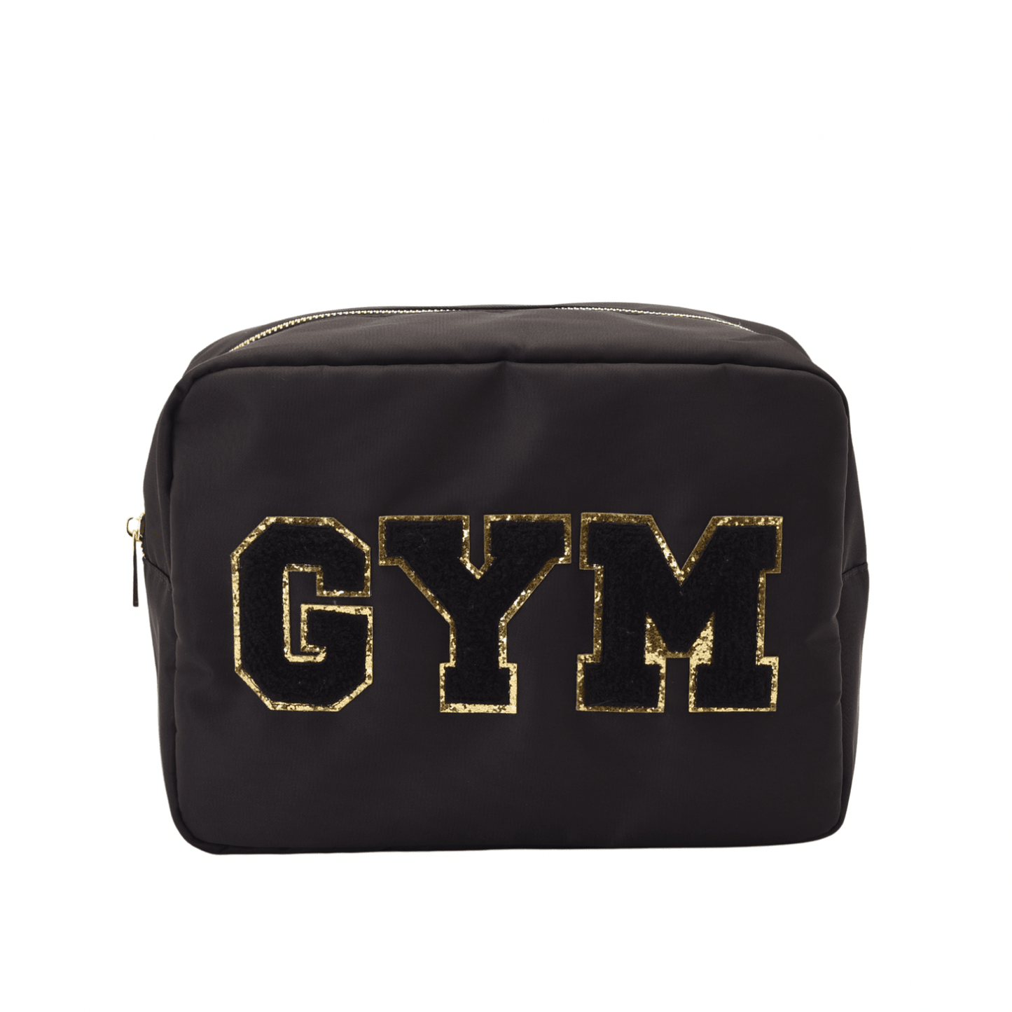"Gym" Large Pouch, Black - The Happy Tribe