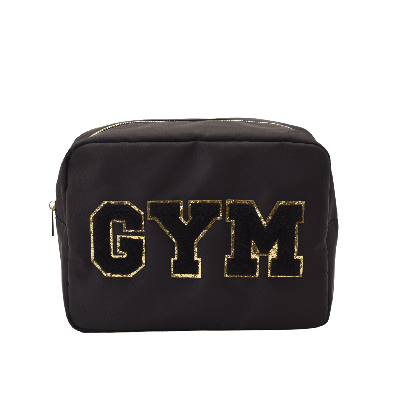 "Gym" Large Pouch, Black - The Happy Tribe