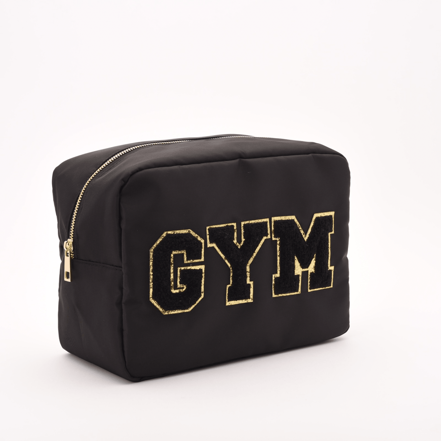 "Gym" Large Pouch, Black - The Happy Tribe