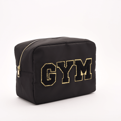 "Gym" Large Pouch, Black - The Happy Tribe