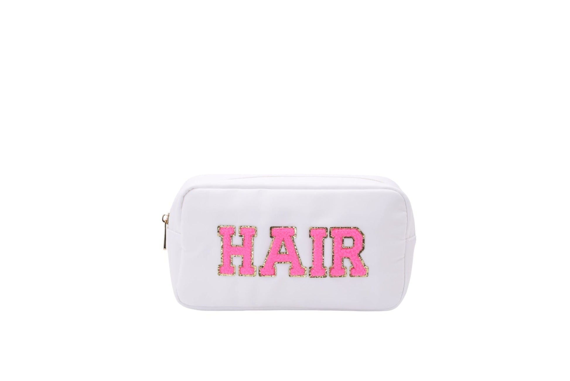 "Hair" Medium Pouch, White - The Happy Tribe