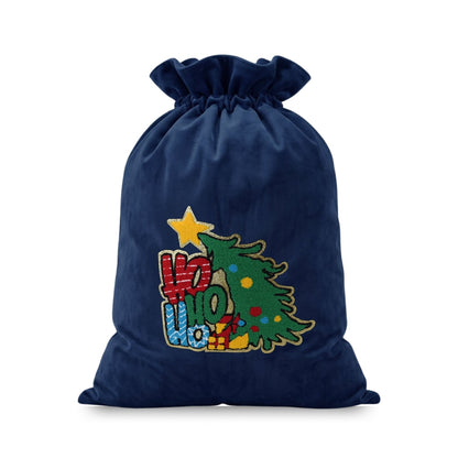 “Ho Ho Ho” Velvet Christmas Sack - The Happy Tribe
