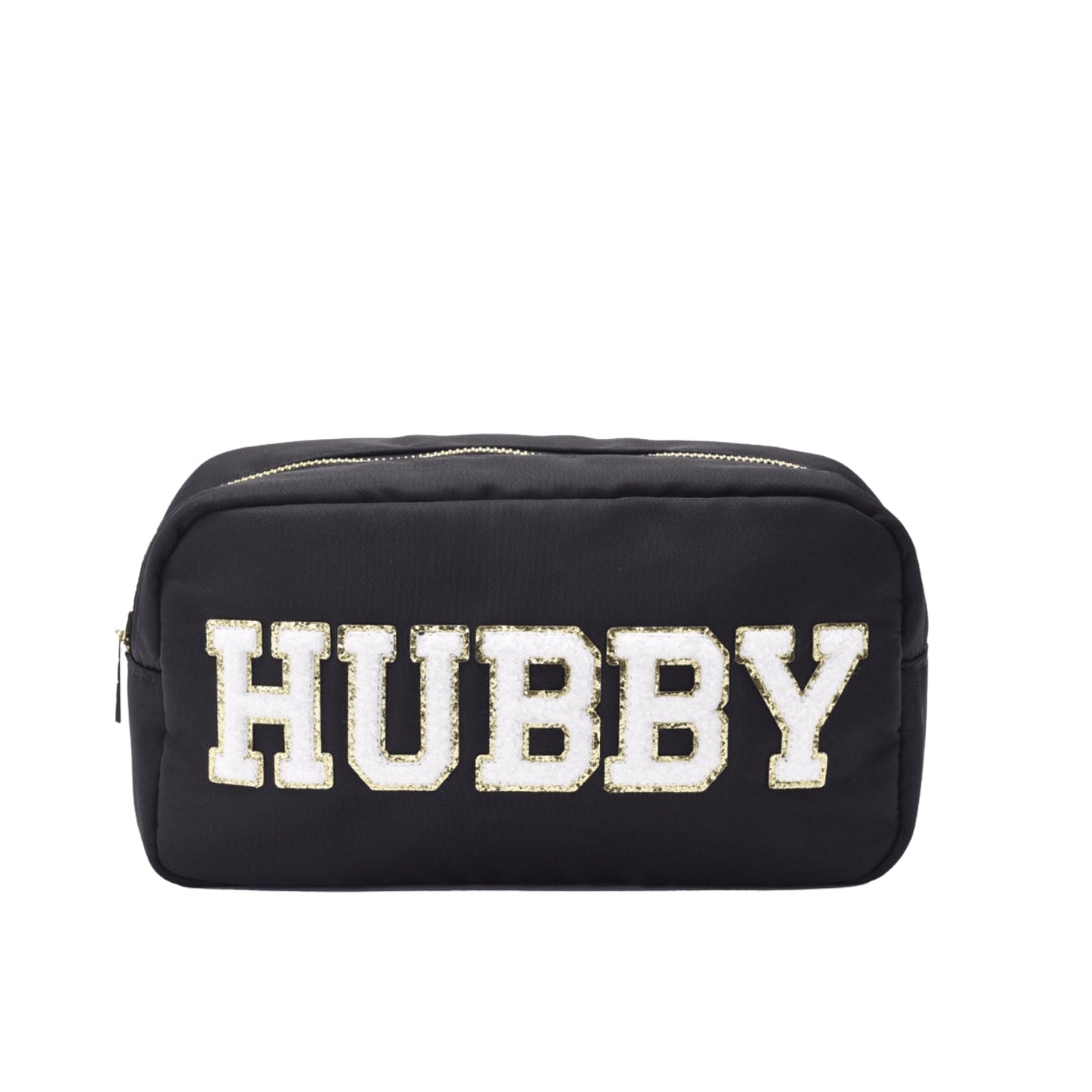 "Hubby" Medium Pouch, Black - The Happy Tribe