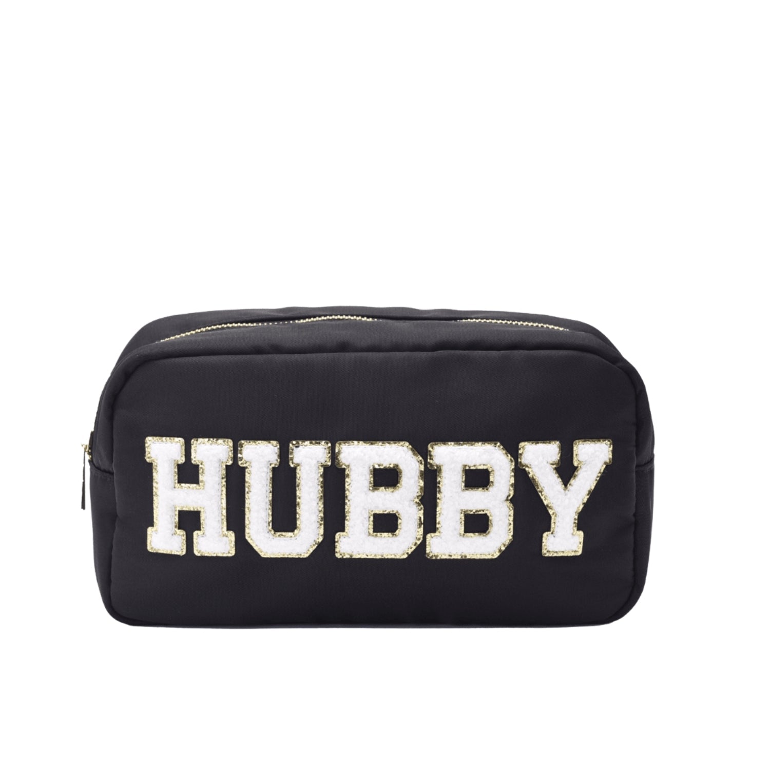 "Hubby" Medium Pouch, Black - The Happy Tribe