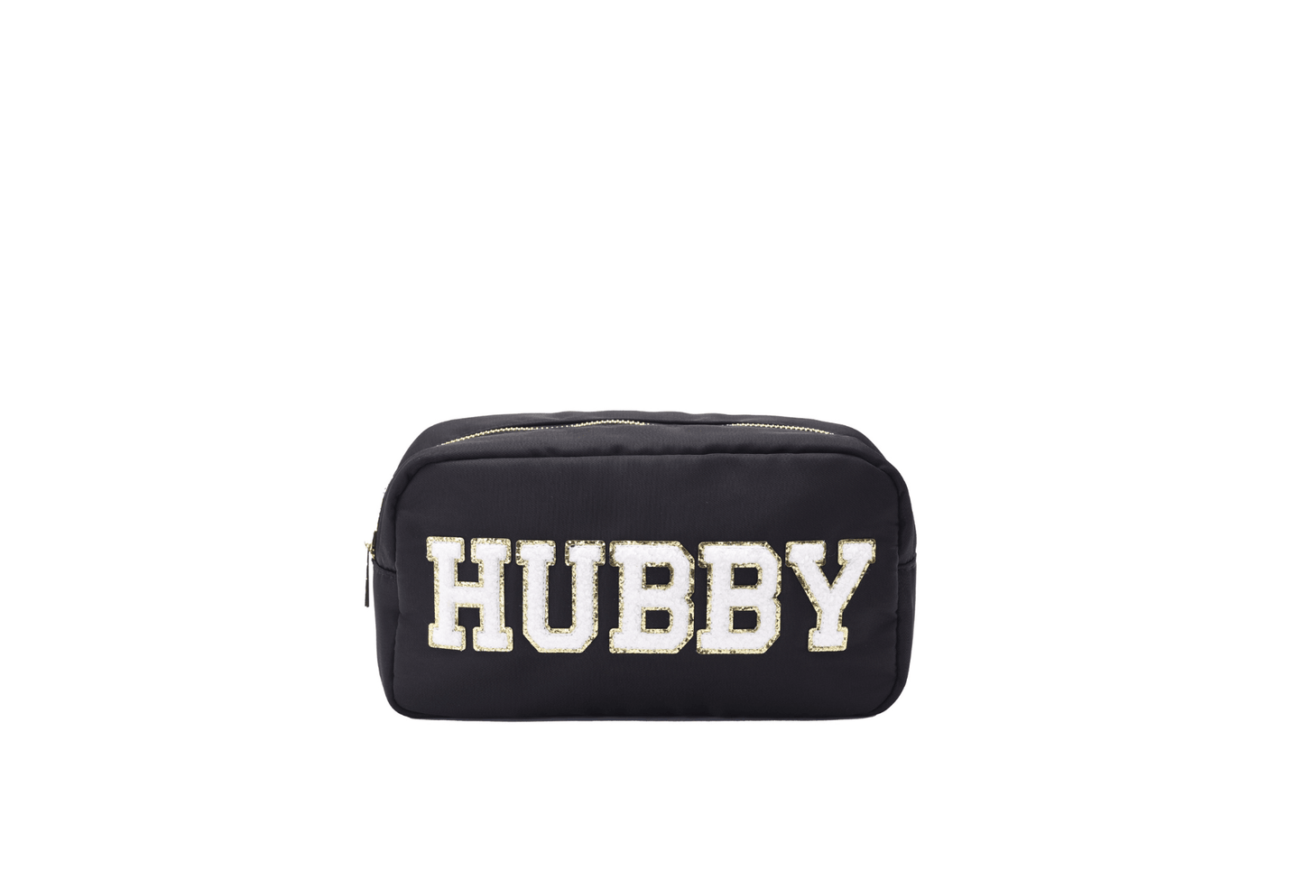 "Hubby" Medium Pouch, Black - The Happy Tribe