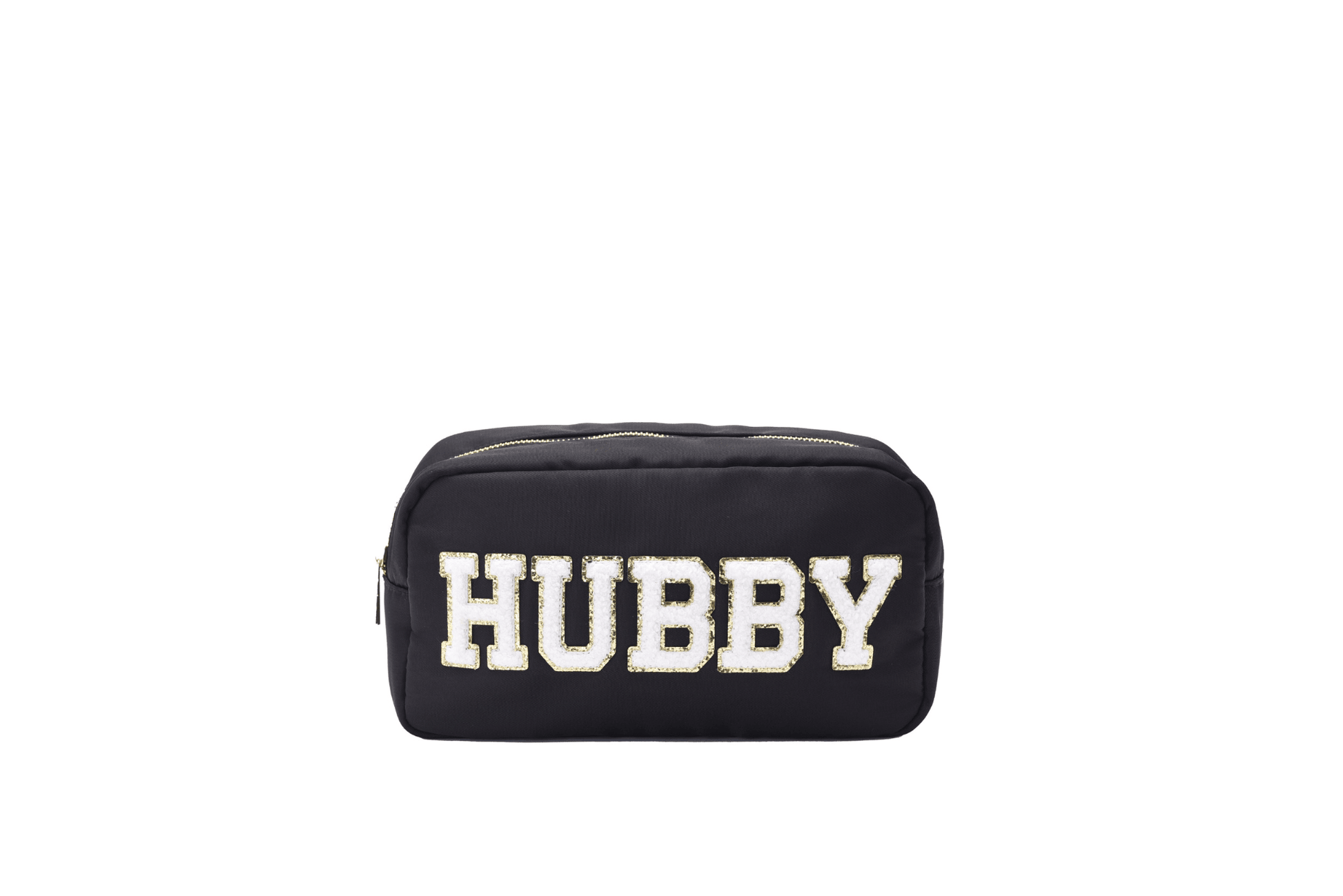"Hubby" Medium Pouch, Black - The Happy Tribe