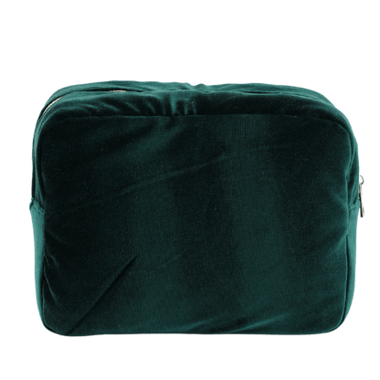 Large Green Velvet Pouch “ We stand with the UAE” - The Happy Tribe