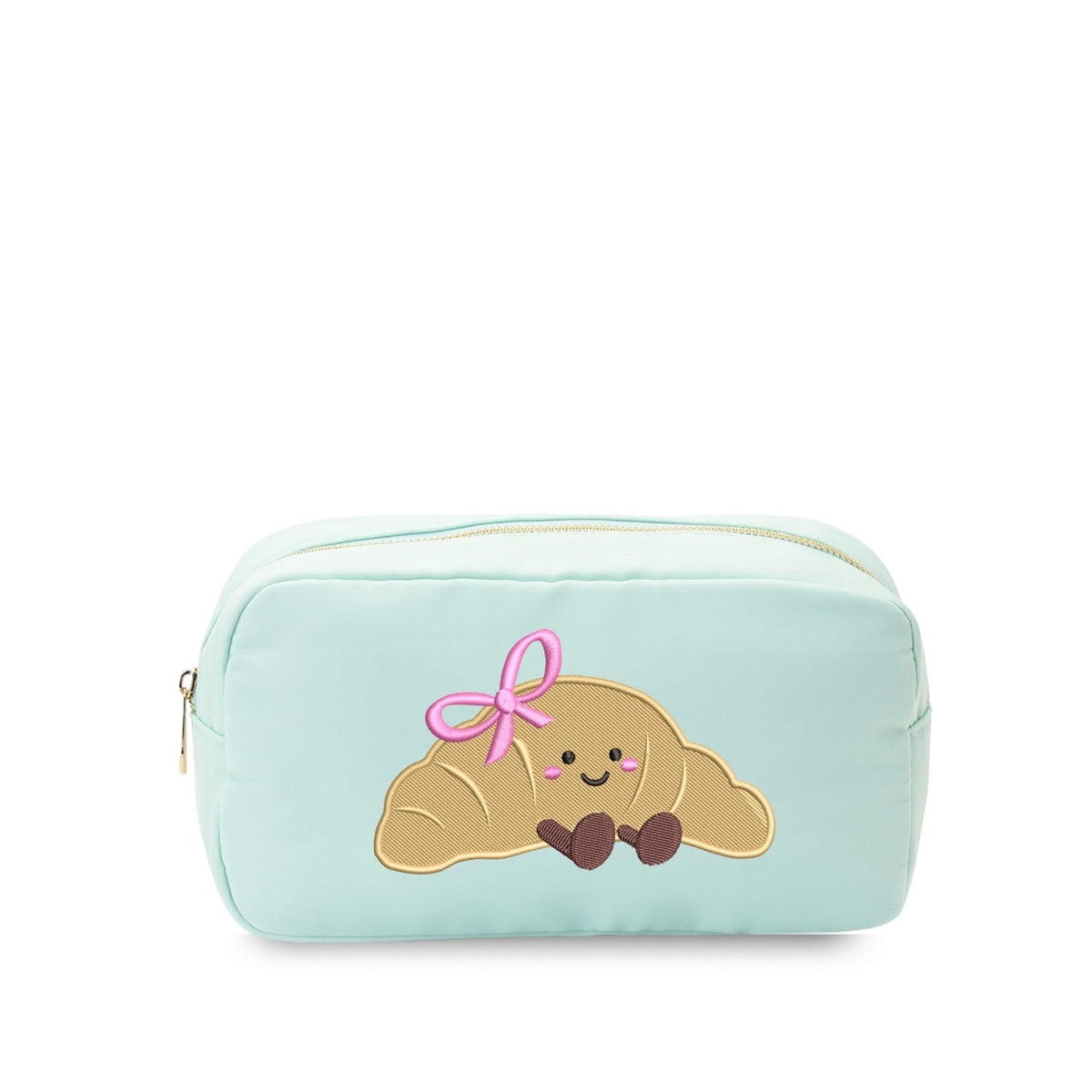 “Le Croissant” Embroidered Small Pouch - The Happy Tribe
