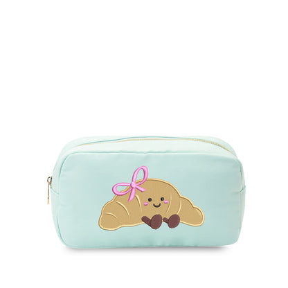 “Le Croissant” Embroidered Small Pouch - The Happy Tribe