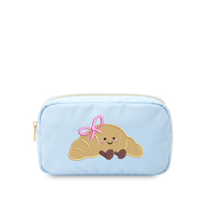 “Le Croissant” Embroidered Small Pouch - The Happy Tribe