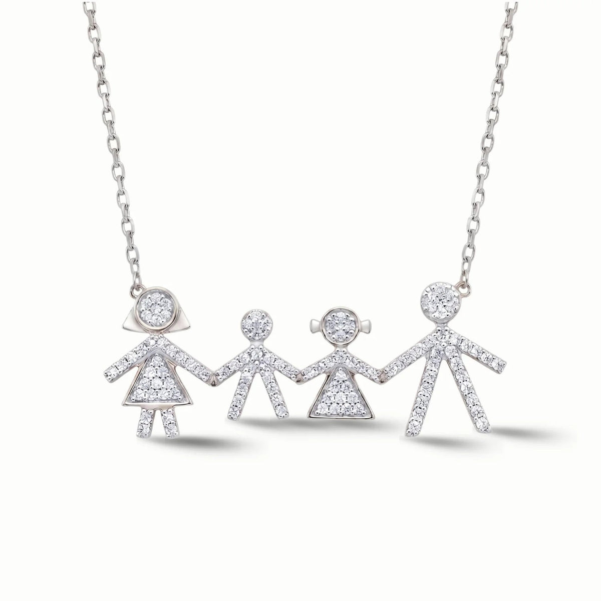 Legacy Family Diamond Necklace - The Happy Tribe