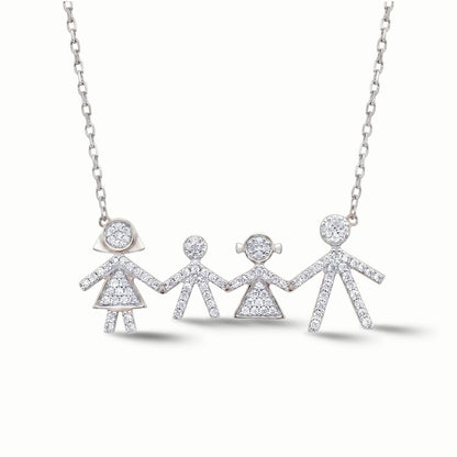 Legacy Family Diamond Necklace - The Happy Tribe