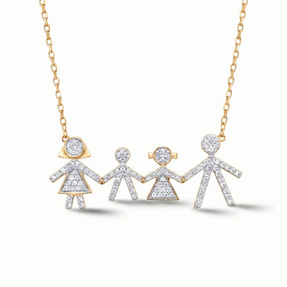 Legacy Family Diamond Necklace - The Happy Tribe