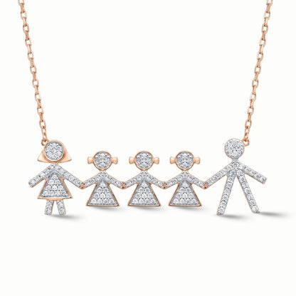 Legacy Family Diamond Necklace - The Happy Tribe