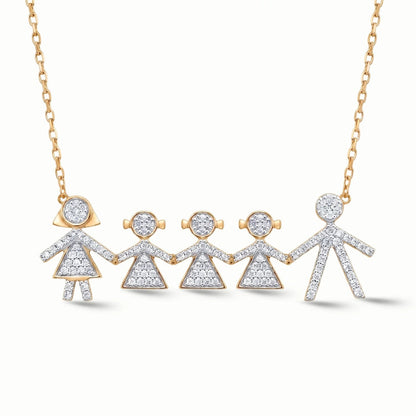 Legacy Family Diamond Necklace - The Happy Tribe