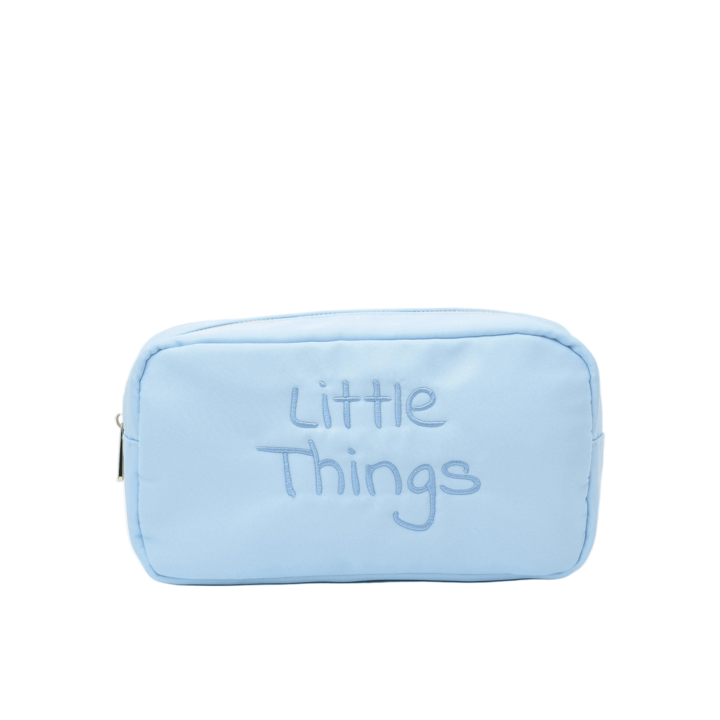 "Little Things" Medium Pouch, Baby Blue - The Happy Tribe