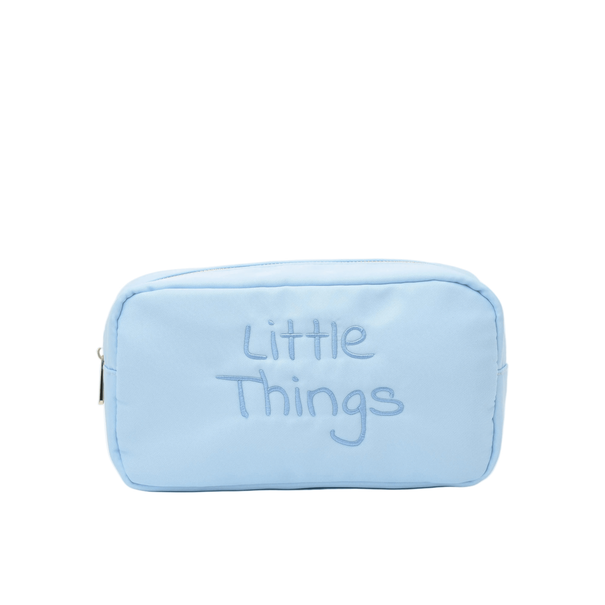 "Little Things" Medium Pouch, Baby Blue - The Happy Tribe