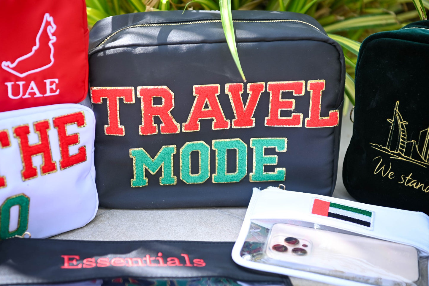 Luxury MIDI “UAE Flag” Tech Pouch - The Happy Tribe