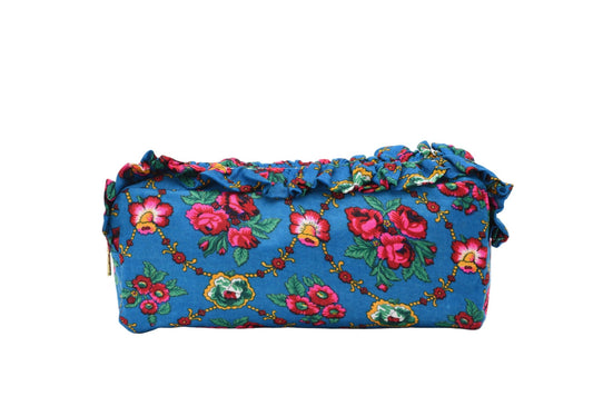 Luxury Personalised Large Ruffle Heritage Pouch - The Happy Tribe