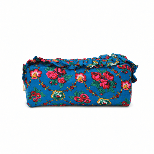 Luxury Personalised Large Ruffle Heritage Pouch - The Happy Tribe