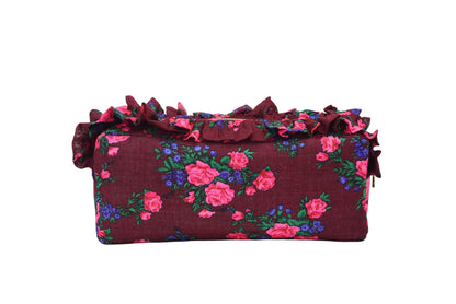 Luxury Personalised Large Ruffle Heritage Pouch - The Happy Tribe