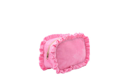 Luxury Personalised Ruffle Pouch – Large - The Happy Tribe