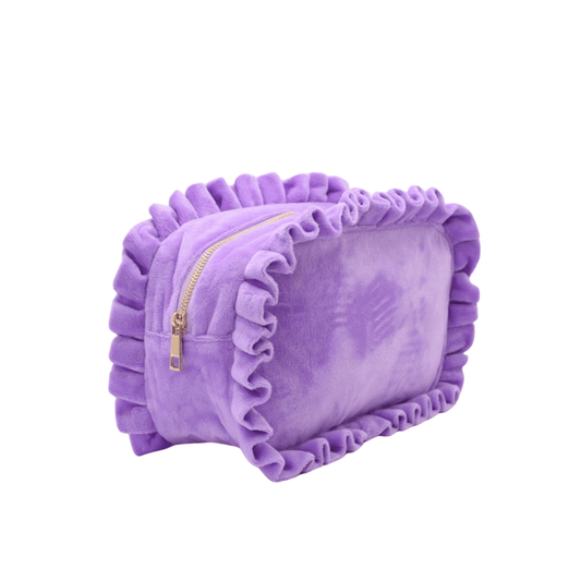 Luxury Personalised Ruffle Pouch – Large - The Happy Tribe