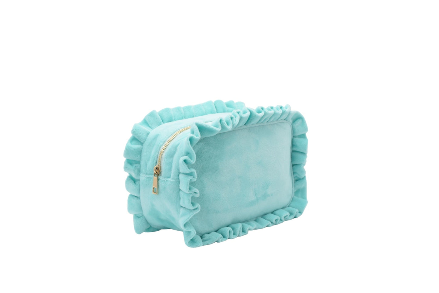 Luxury Personalised Ruffle Pouch – Large - The Happy Tribe