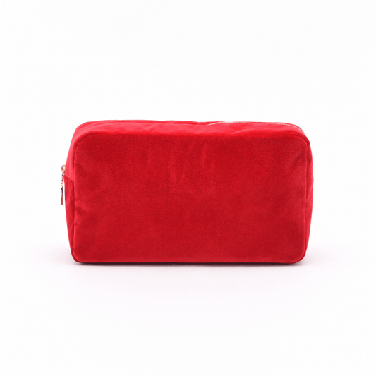 Luxury Personalised Velvet Bold Edit, Medium Pouch - The Happy Tribe
