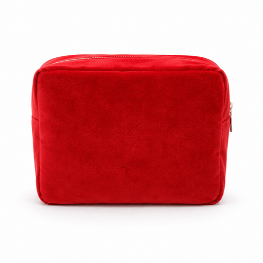 Luxury Personalised Velvet Large Pouch, Bold Edit - The Happy Tribe