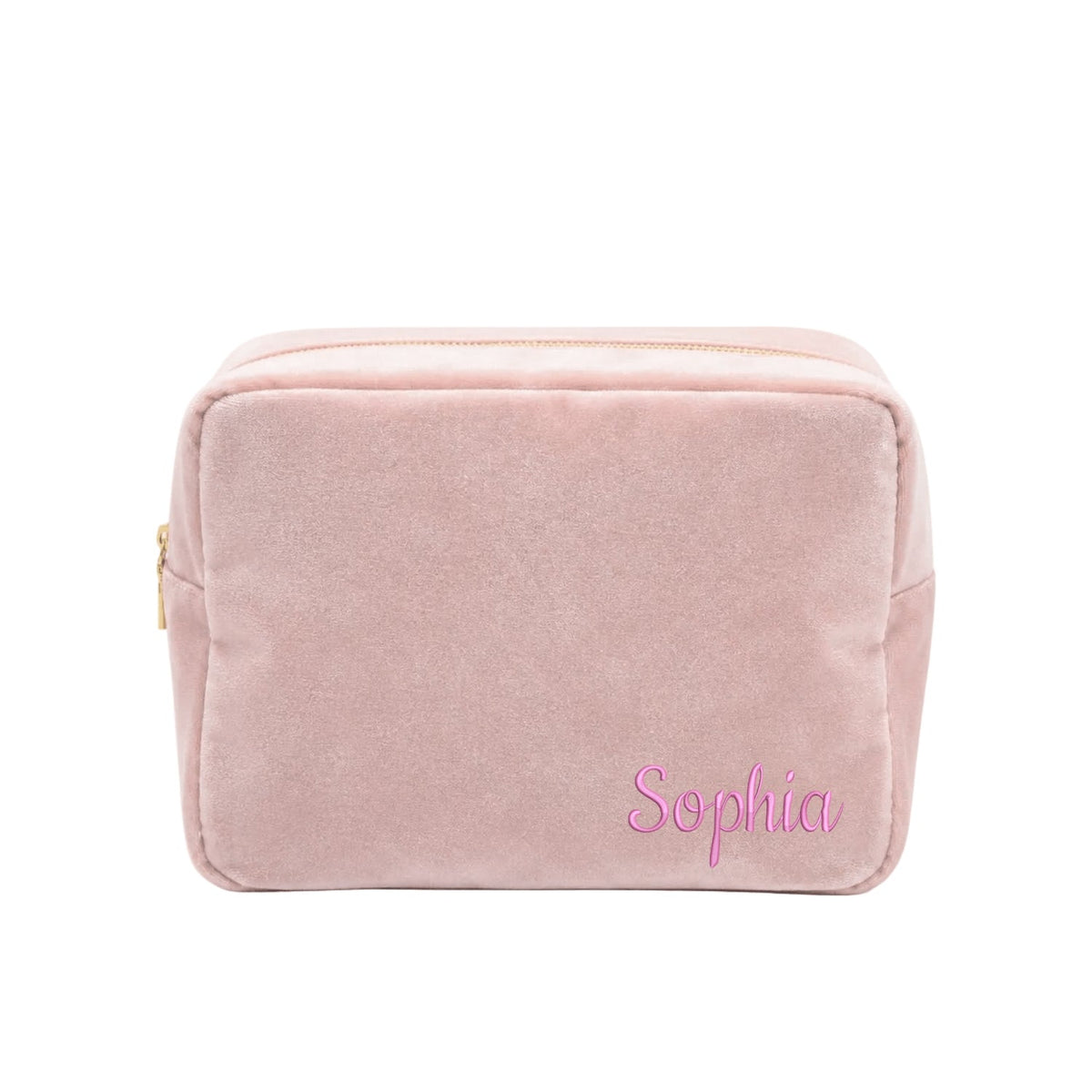 Luxury Personalised Velvet Large Pouch – Pastel Edit - The Happy Tribe
