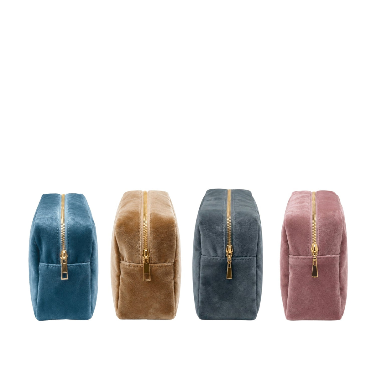 Luxury Personalised Velvet Large Pouch – Pastel Edit - The Happy Tribe
