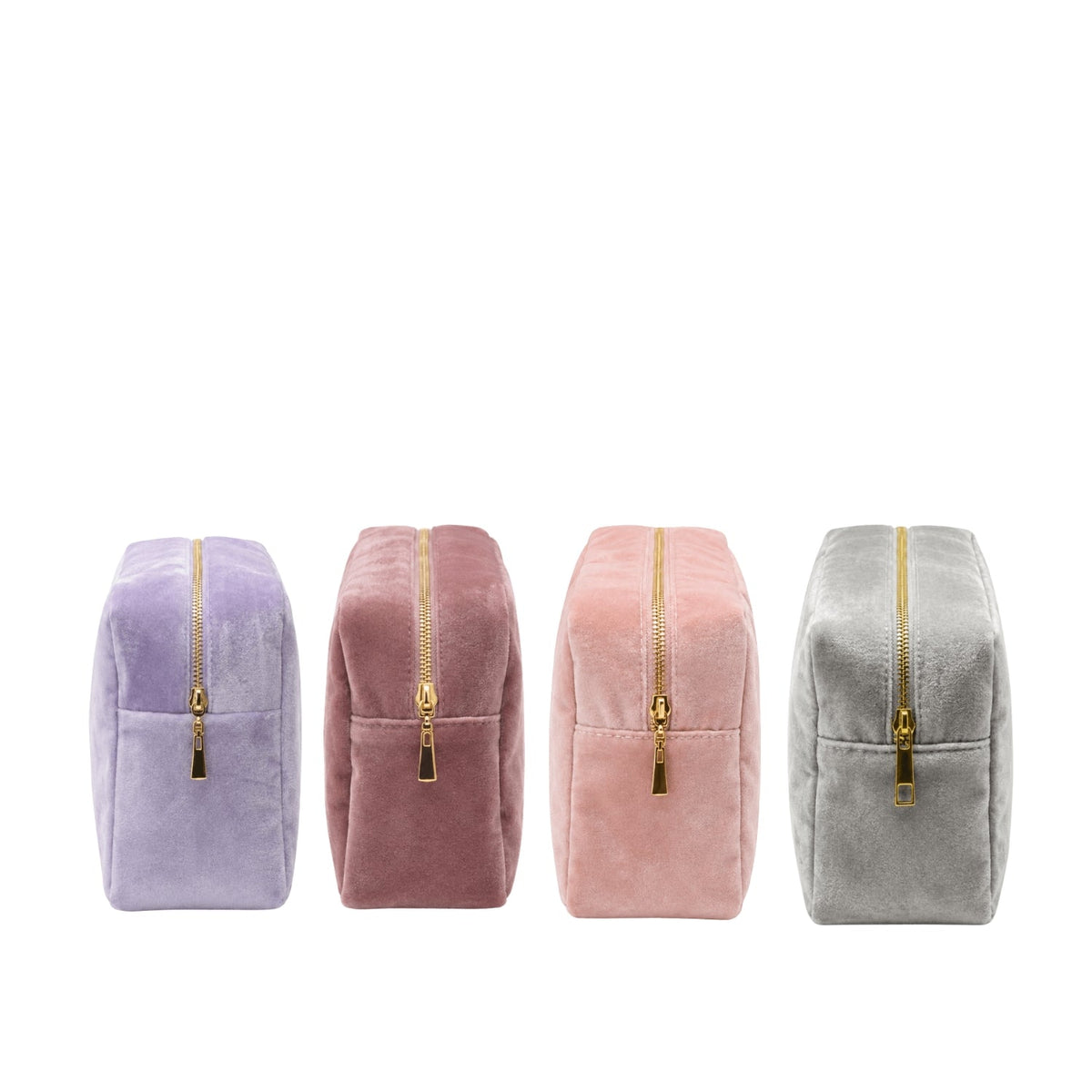 Luxury Personalised Velvet Large Pouch – Pastel Edit - The Happy Tribe
