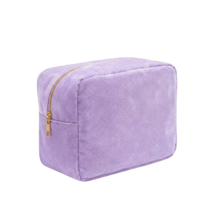 Luxury Personalised Velvet Large Pouch – Pastel Edit - The Happy Tribe