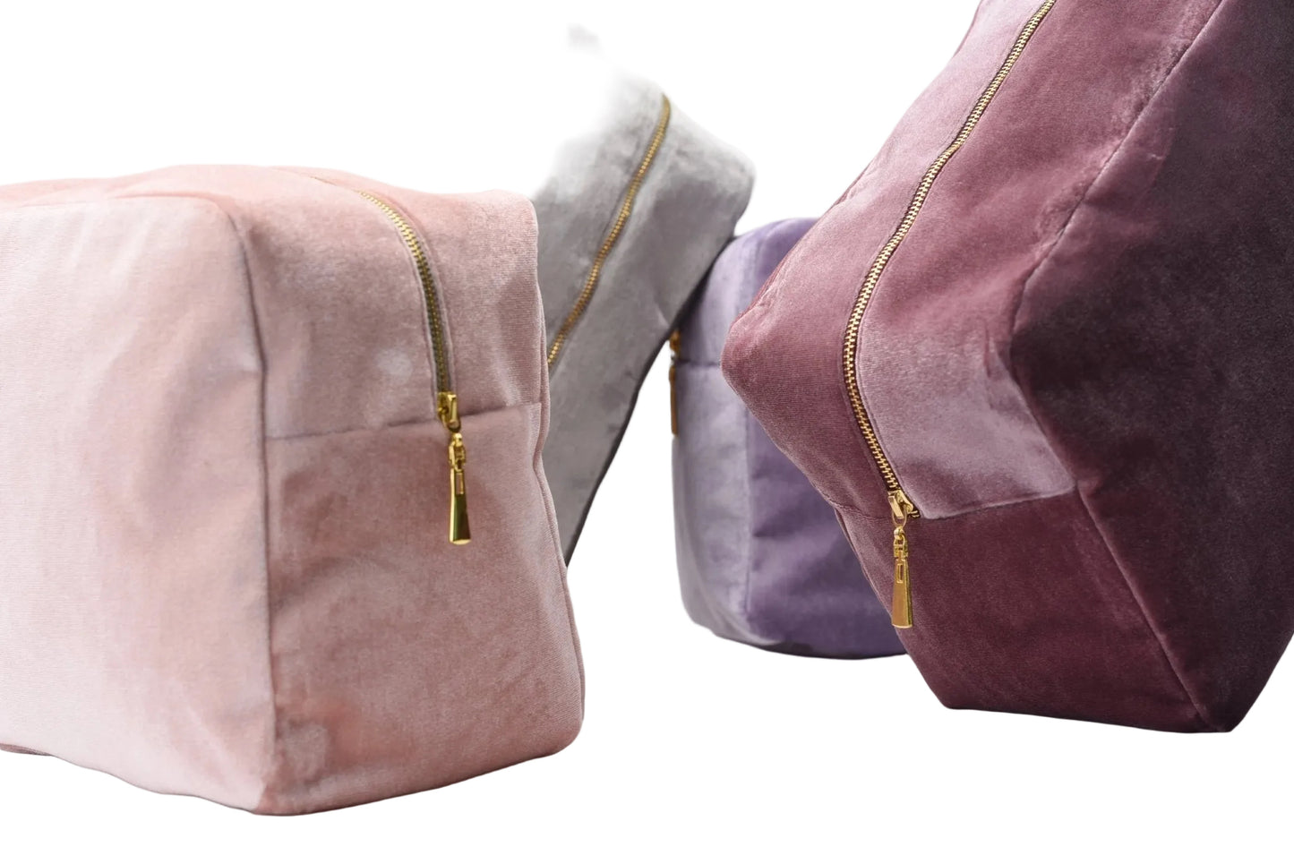 Luxury Personalised Velvet, Pastel Edit, Large Pouch - The Happy Tribe