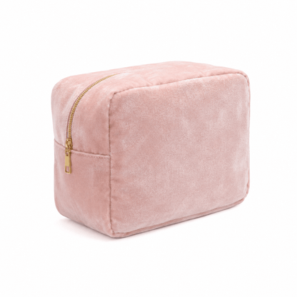 Luxury Personalised Velvet, Pastel Edit, Large Pouch - The Happy Tribe