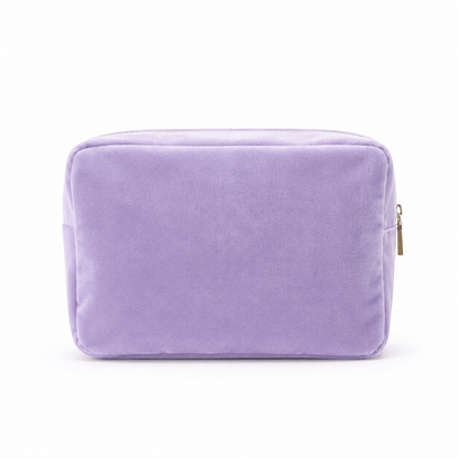 Luxury Personalised Velvet, Pastel Edit, Large Pouch - The Happy Tribe