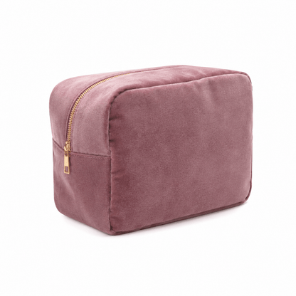 Luxury Personalised Velvet, Pastel Edit, Large Pouch - The Happy Tribe