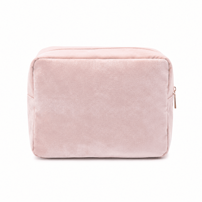 Luxury Personalised Velvet, Pastel Edit, Large Pouch - The Happy Tribe