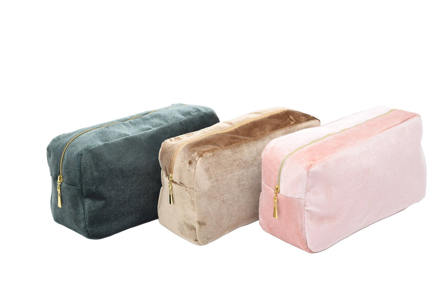 Luxury Personalised Velvet, Pastel Edit, Medium Pouch