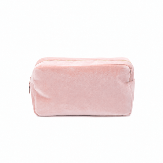 Luxury Personalised Velvet, Pastel Edit, Medium Pouch - The Happy Tribe
