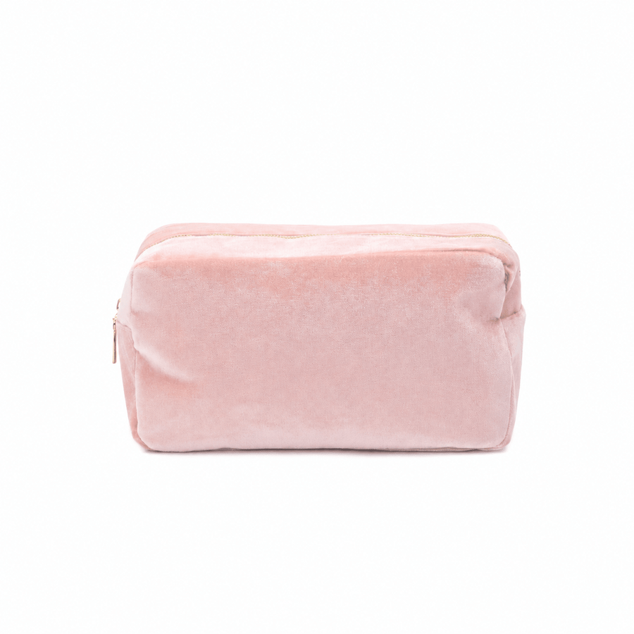 Luxury Personalised Medium Velvet Pouch, Pastel Edit