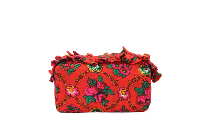 Luxury Ruffle UAE Heritage Pouch – Medium - The Happy Tribe