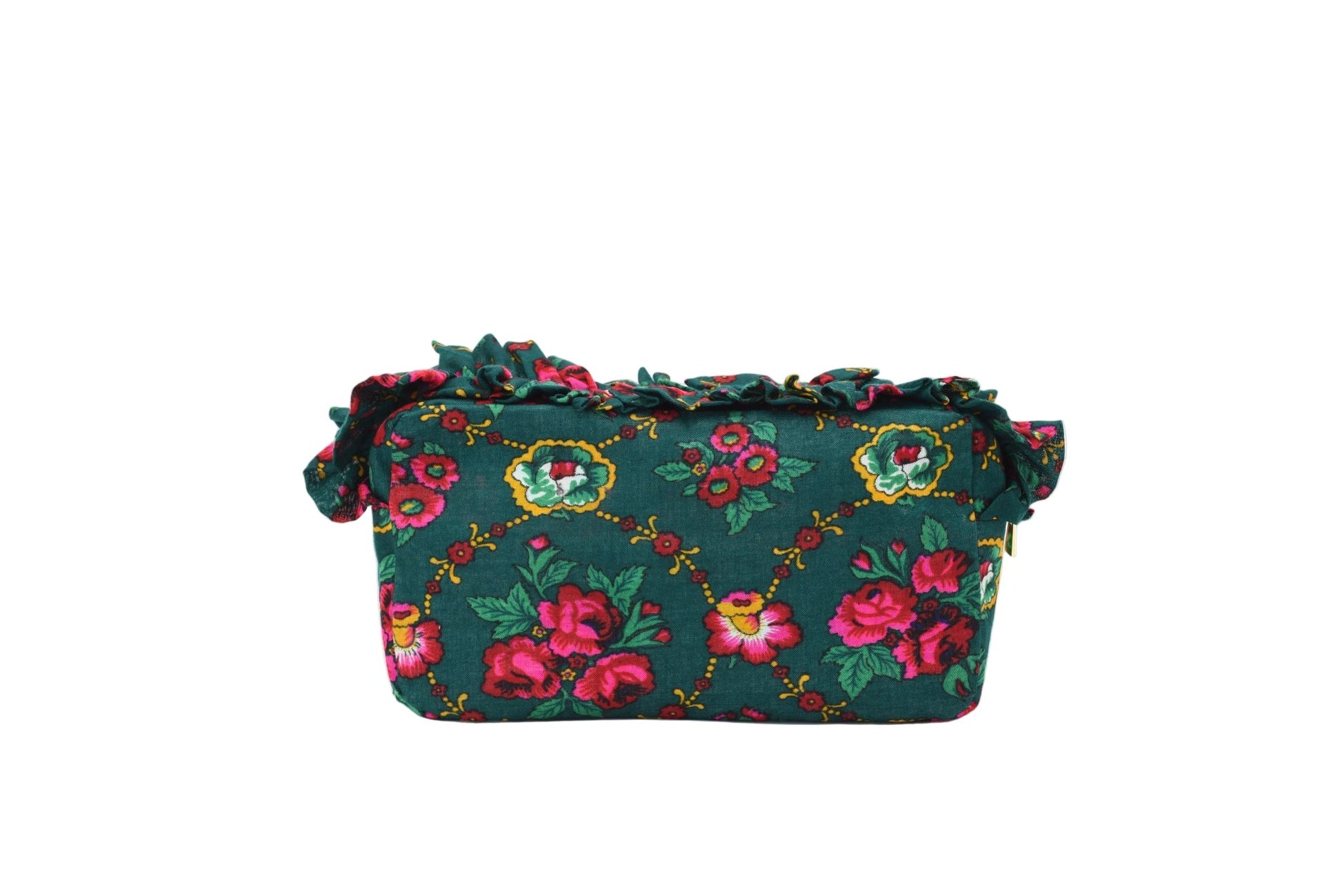 Luxury Ruffle UAE Heritage Pouch – Medium - The Happy Tribe