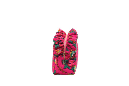 Luxury Ruffle UAE Heritage Pouch – Medium - The Happy Tribe