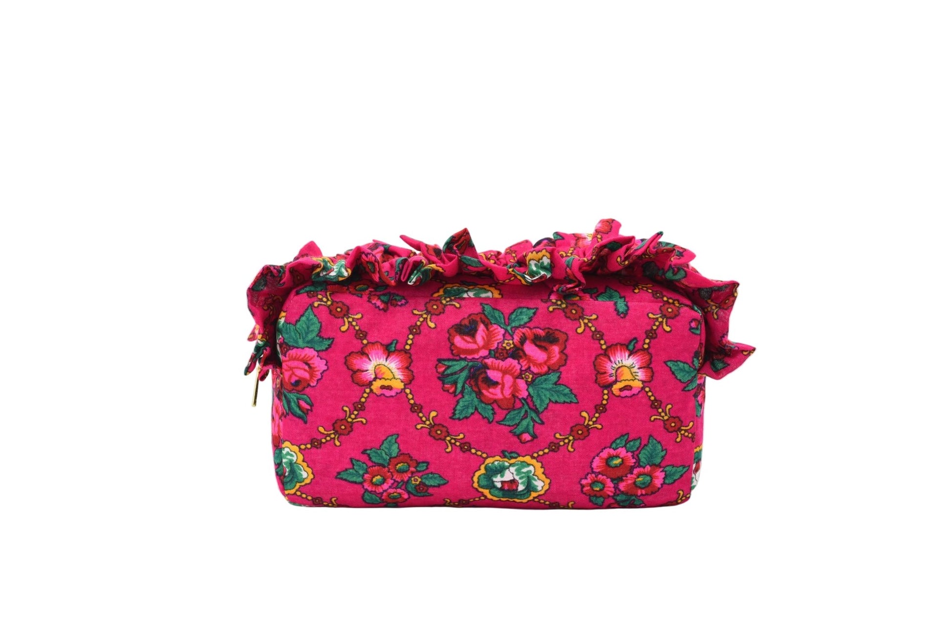 Luxury Ruffle UAE Heritage Pouch – Medium - The Happy Tribe