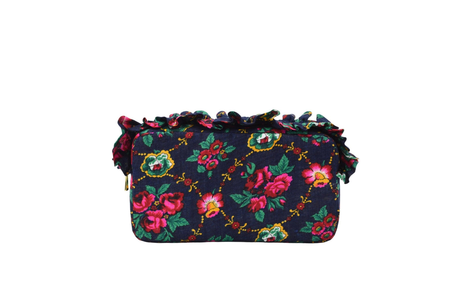 Luxury Ruffle UAE Heritage Pouch – Medium - The Happy Tribe