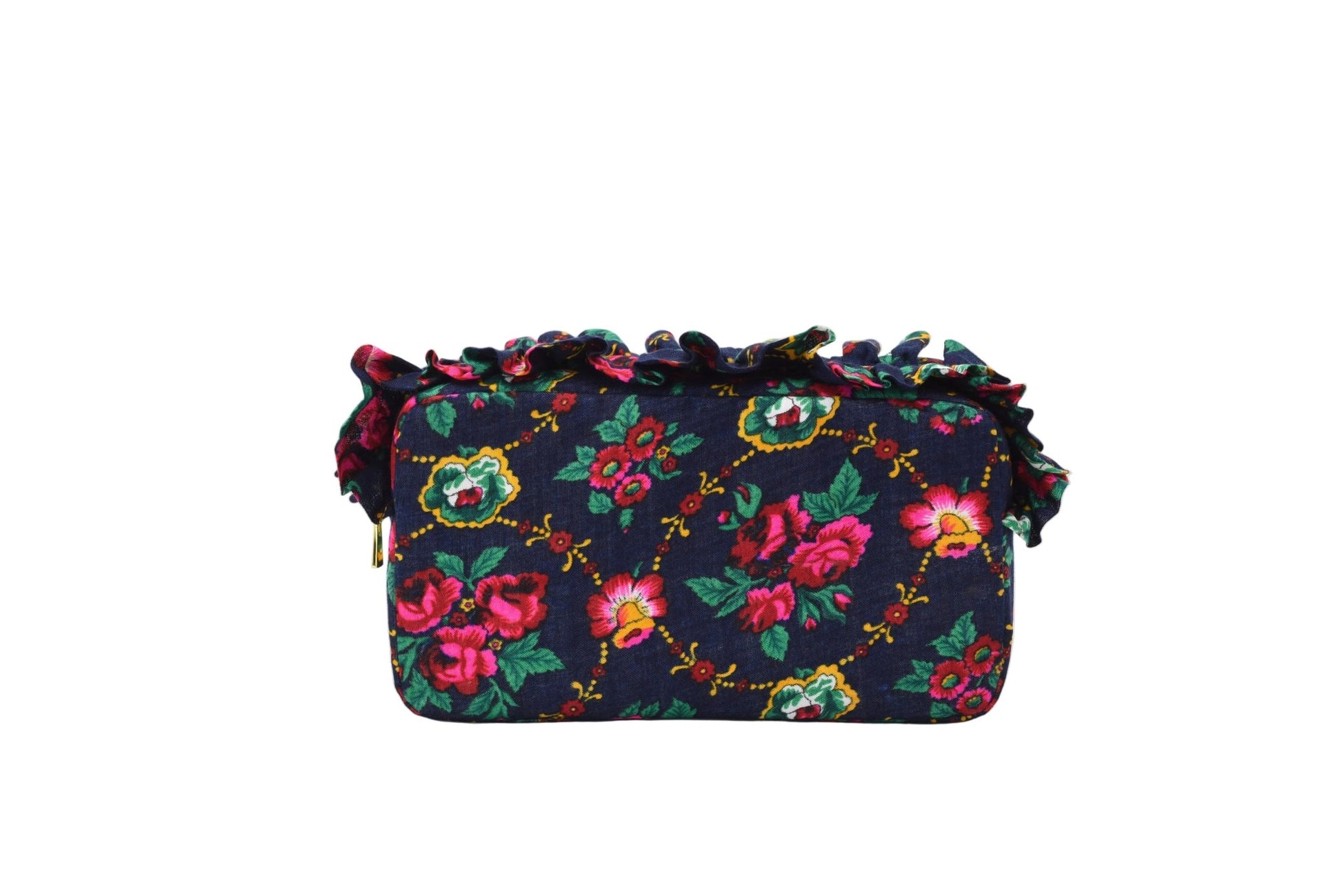 Luxury Ruffle UAE Heritage Pouch – Medium - The Happy Tribe