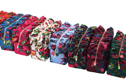 Luxury Ruffle UAE Heritage Pouch – Medium - The Happy Tribe
